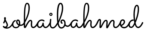 Sohaib Ahmed Siddiqui Signature Logo